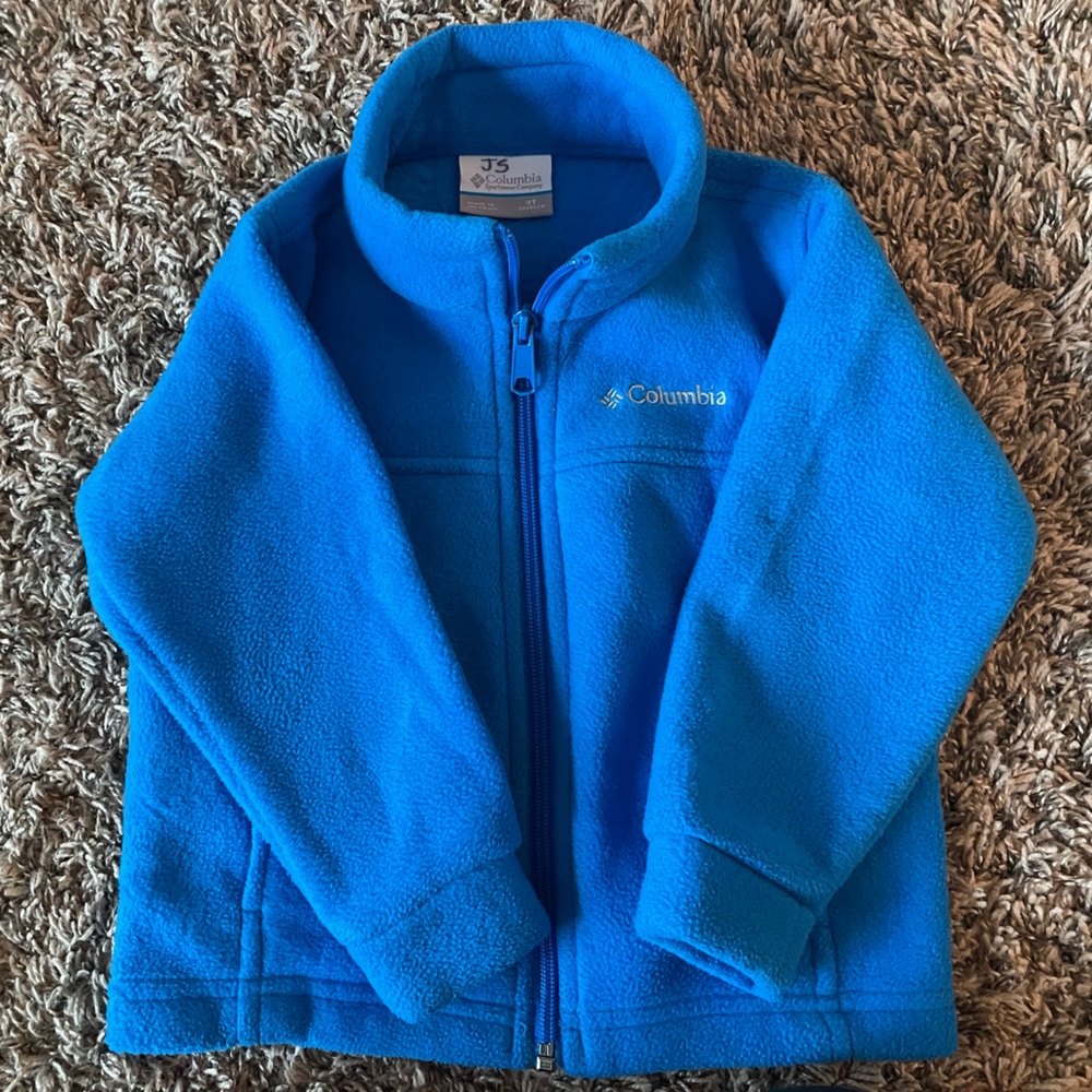 Columbia Vibrant Blue Fleece Jacket - 3T